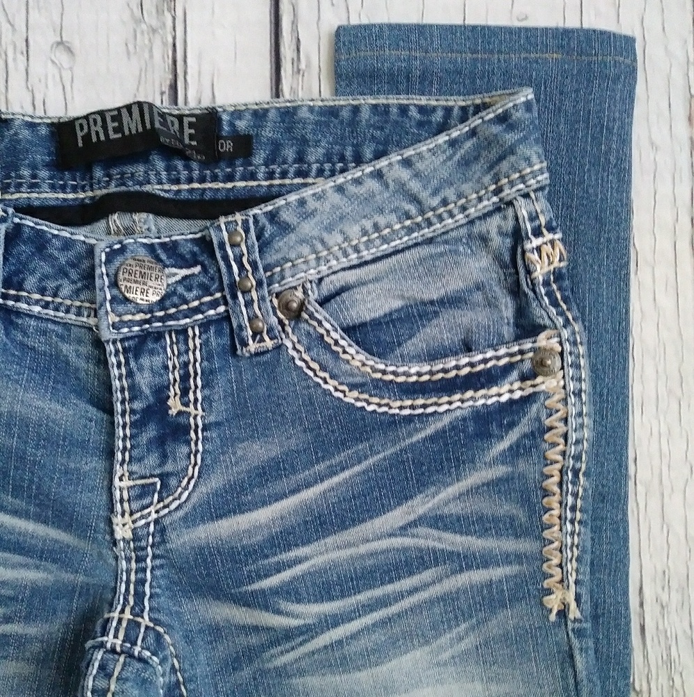 Premiere by Rue21 Embellished Low Rise Skinny Jean - Picture 4 of 8